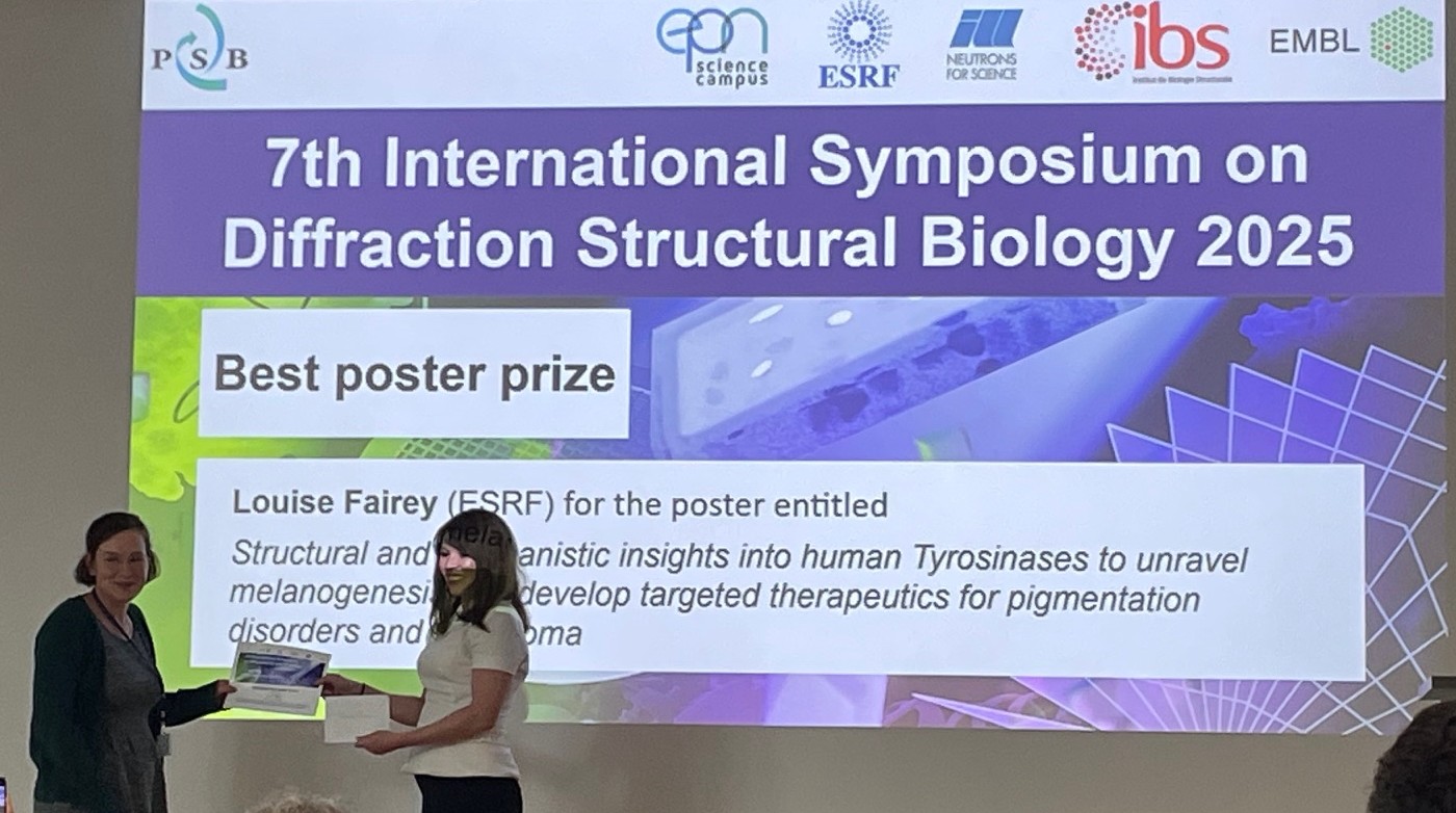 Remise du prix du meilleur poster ESRF